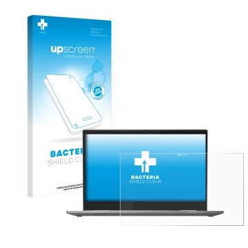 Front side of a product packaging with the brand logo upscreen. Next to it is the device Lenovo ThinkPad X1 Yoga (5th. Gen.) s