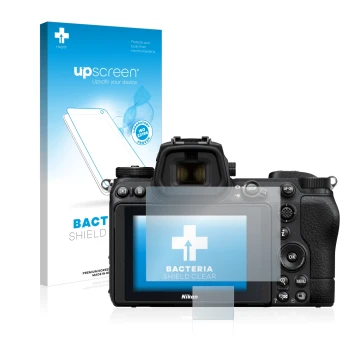 Front side of a product packaging with the brand logo upscreen. Next to it is the device Nikon Z 7 II shown with the correspon