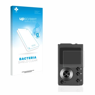 Front side of a product packaging with the brand logo upscreen. Next to it is the device Surfans F20 shown with the correspond