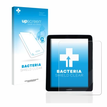 Front side of a product packaging with the brand logo upscreen. Next to it is the device Volvo Polestar 2 2020 Infotainment Sy