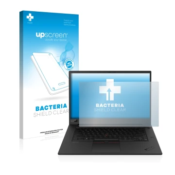 Front side of a product packaging with the brand logo upscreen. Next to it is the device Lenovo ThinkPad P1 Gen 3 shown with t