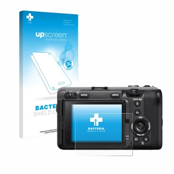 Front side of a product packaging with the brand logo upscreen. Next to it is the device Sony FX3 shown with the corresponding