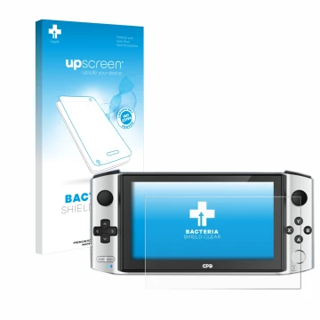 Front side of a product packaging with the brand logo upscreen. Next to it is the device GPD Win 3 shown with the correspondin