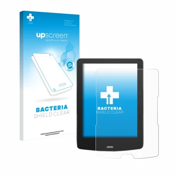 Front side of a product packaging with the brand logo upscreen. Next to it is the device inkBOOK Calypso Plus shown with the c