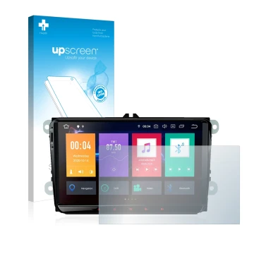 Front side of a product packaging with the brand logo upscreen. Next to it is the device Xtrons PBE90MTVL shown with the corre