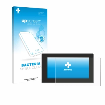 Front side of a product packaging with the brand logo upscreen. Next to it is the device Cupra Formentor 2020-2022 Infotainmen