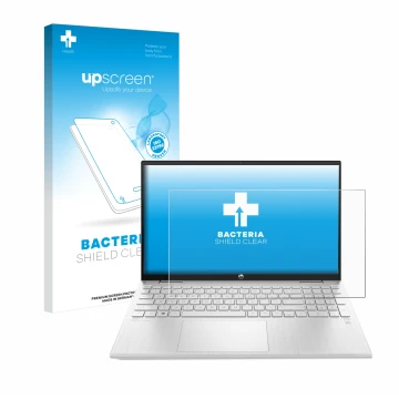 Front side of a product packaging with the brand logo upscreen. Next to it is the device HP ProBook 440 G8 shown with the corr