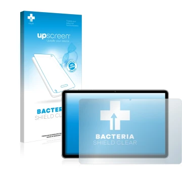 Front side of a product packaging with the brand logo upscreen. Next to it is the device Huawei MatePad 11 (2021) shown with t