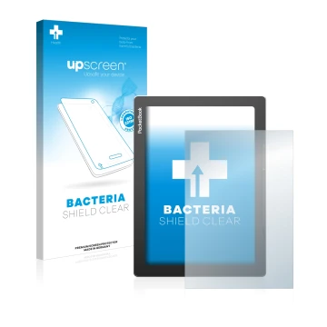 Front side of a product packaging with the brand logo upscreen. Next to it is the device PocketBook InkPad Lite shown with the