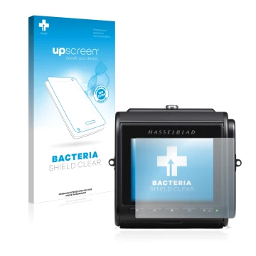 Front side of a product packaging with the brand logo upscreen. Next to it is the device Hasselblad 907X 50C shown with the co