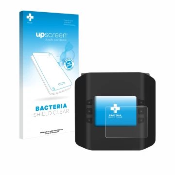 Front side of a product packaging with the brand logo upscreen. Next to it is the device ISDT Smart Duo Charger K4 shown with 
