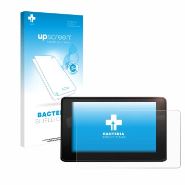 Front side of a product packaging with the brand logo upscreen. Next to it is the device Audi A4 B9 2017 MMI Navigation shown 