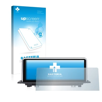 Front side of a product packaging with the brand logo upscreen. Next to it is the device Dynavin BMW X1 F48, F49 (+2015) NBT s