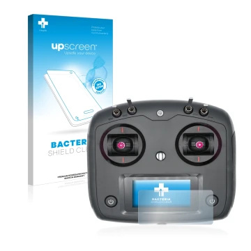 Front side of a product packaging with the brand logo upscreen. Next to it is the device FlySky FS-i6S shown with the correspo