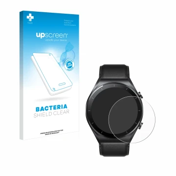 Front side of a product packaging with the brand logo upscreen. Next to it is the device Xiaomi Watch S1 shown with the corres