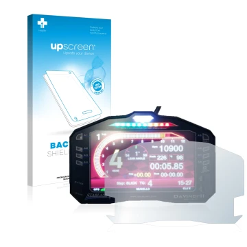 Front side of a product packaging with the brand logo upscreen. Next to it is the device Starlane DaVinci-II S shown with the 