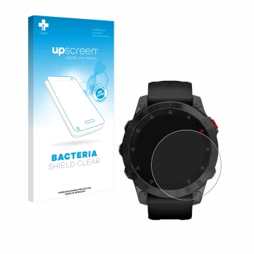 Front side of a product packaging with the brand logo upscreen. Next to it is the device Garmin epix (Gen. 2) shown with the c