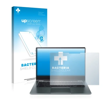 Front side of a product packaging with the brand logo upscreen. Next to it is the device Acer Chromebook Spin 514 shown with t