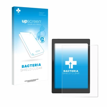 Front side of a product packaging with the brand logo upscreen. Next to it is the device Boox Nova Air C shown with the corres