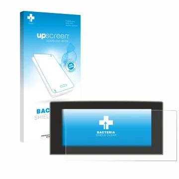 Front side of a product packaging with the brand logo upscreen. Next to it is the device Ford Focus 2022 Sync 4 13.2