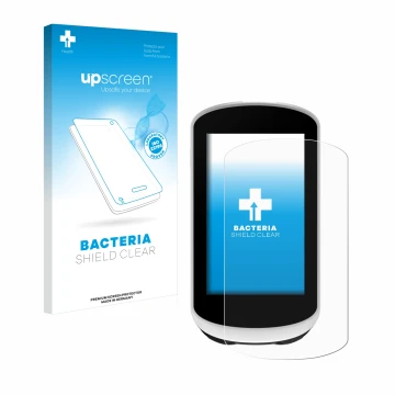 Front side of a product packaging with the brand logo upscreen. Next to it is the device Garmin Edge Explore 2 shown with the 