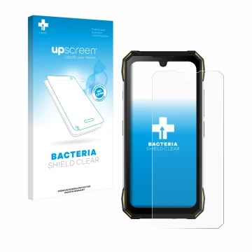 Front side of a product packaging with the brand logo upscreen. Next to it is the device Doogee S89 Pro shown with the corresp