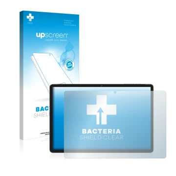 Front side of a product packaging with the brand logo upscreen. Next to it is the device Jumper Ezpad M10S shown with the corr