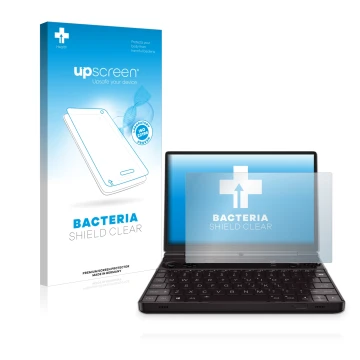 Front side of a product packaging with the brand logo upscreen. Next to it is the device GPD Win Max 2 shown with the correspo