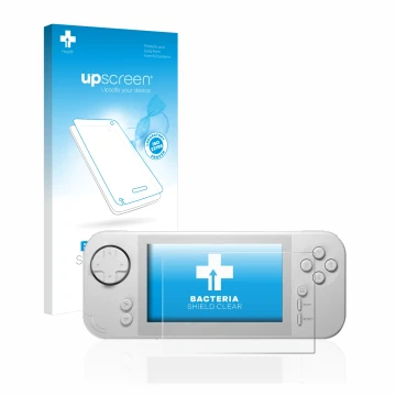 Front side of a product packaging with the brand logo upscreen. Next to it is the device Evercade EXP shown with the correspon