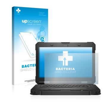 Front side of a product packaging with the brand logo upscreen. Next to it is the device Dell Latitude 5430 Rugged shown with 