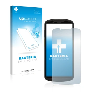 Front side of a product packaging with the brand logo upscreen. Next to it is the device Zebra TC58 shown with the correspondi