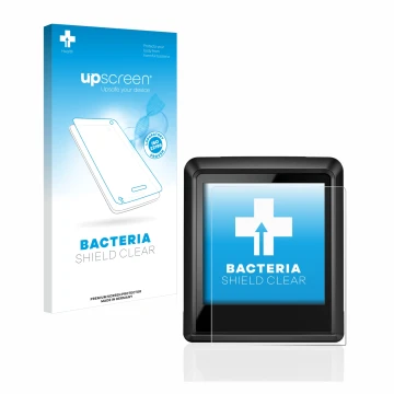 Front side of a product packaging with the brand logo upscreen. Next to it is the device Bosch Intuvia 100 shown with the corr