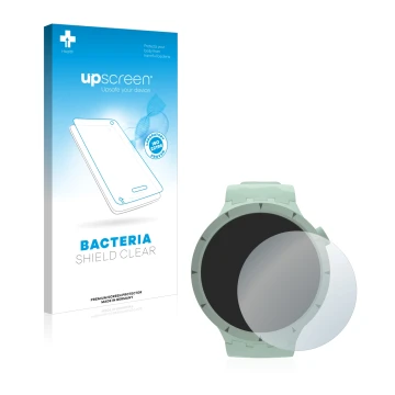 Front side of a product packaging with the brand logo upscreen. Next to it is the device Swatch Big Bold Bioceramic shown with