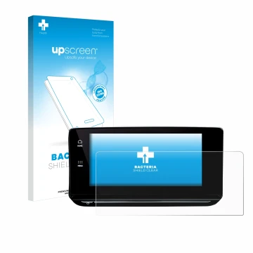 Front side of a product packaging with the brand logo upscreen. Next to it is the device Skoda Octavia 4 2020-2022 Columbus sh