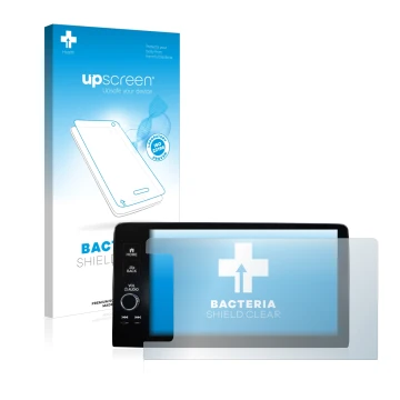 Front side of a product packaging with the brand logo upscreen. Next to it is the device Honda HR-V 2022 Navigationssystem rig