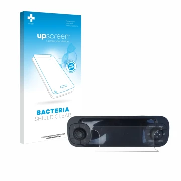 Front side of a product packaging with the brand logo upscreen. Next to it is the device Fiat Panda 2019 shown with the corres