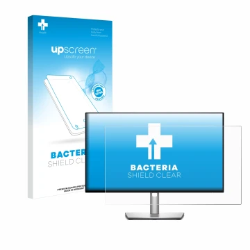 Front side of a product packaging with the brand logo upscreen. Next to it is the device Dell Ultrasharp U2422H shown with the