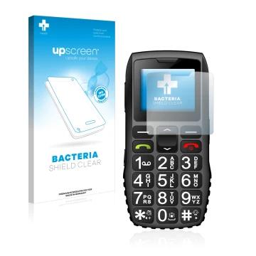 Front side of a product packaging with the brand logo upscreen. Next to it is the device artfone C1 + shown with the correspon