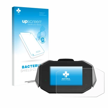 Front side of a product packaging with the brand logo upscreen. Next to it is the device MV Agusta Dragster RC TFT shown with 