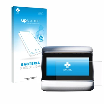 Front side of a product packaging with the brand logo upscreen. Next to it is the device Tesla Model X Plaid 2023 (Back displa