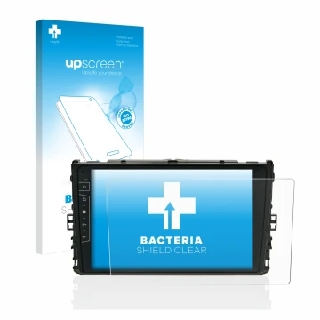 Front side of a product packaging with the brand logo upscreen. Next to it is the device Dynavin D8-DF63 10.1