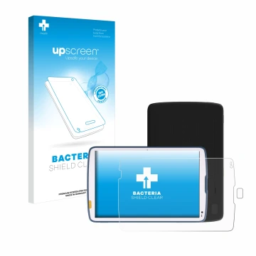 Front side of a product packaging with the brand logo upscreen. Next to it is the device Zebra ET45 10.1