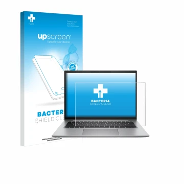 Front side of a product packaging with the brand logo upscreen. Next to it is the device HP Zbook Firefly 14 G9 shown with the