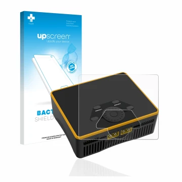 Front side of a product packaging with the brand logo upscreen. Next to it is the device Junsi iCharger DX6 shown with the cor