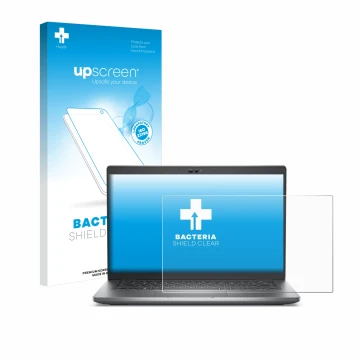 Front side of a product packaging with the brand logo upscreen. Next to it is the device Dell Latitude 5430 Non-Touch shown wi