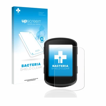 Front side of a product packaging with the brand logo upscreen. Next to it is the device Garmin Edge 540 shown with the corres