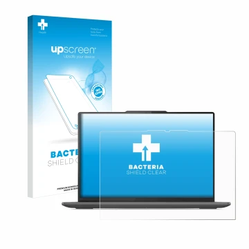 Front side of a product packaging with the brand logo upscreen. Next to it is the device Lenovo Yoga Pro 9i Gen 8 16