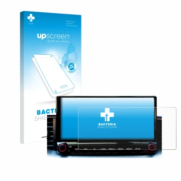 Front side of a product packaging with the brand logo upscreen. Next to it is the device Kia Xceed 2023 Infotainment System sh