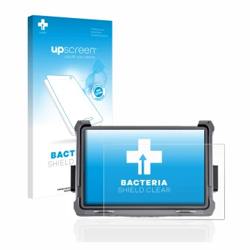 Front side of a product packaging with the brand logo upscreen. Next to it is the device DJI Transmission High Bright Funkmoni