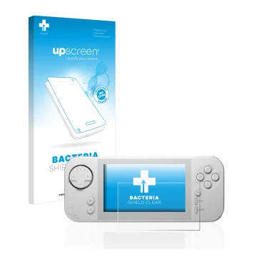 Front side of a product packaging with the brand logo upscreen. Next to it is the device Blaze Evercade EXP shown with the cor